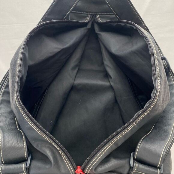 Vintage Black Fahrenheight by Christian Dior Faux Leather Backpack - Picture 10 of 16